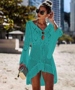 Mesh Beach Dress Tunic RobeDressesHTB18YsibdfvK1RjSspoq6zfNpXa4