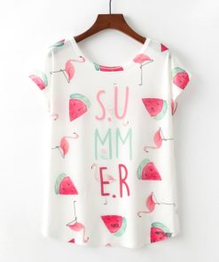 Summer Novelty Women Cute Style  Cat Print T-shirtTopsHTB1TbSybf9TBuNjy1zbq6xpepXa3