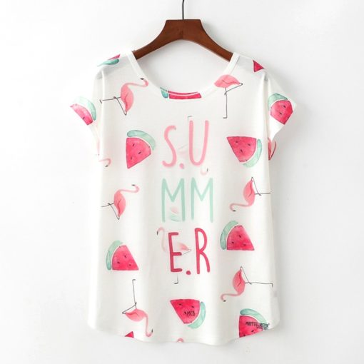 Summer Novelty Women Cute Style  Cat Print T-shirtTopsHTB1TbSybf9TBuNjy1zbq6xpepXa3
