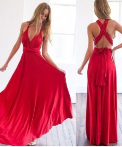Sexy Women Multiway Wrap Convertible Boho Maxi Club Red Dress Bandage Long Dress Party Bridesmaids Infinity.jpg 640x640
