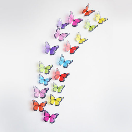 18pcs/lot 3d Effect Crystal Butterflies Wall StickerGadgetsH79aaf80af4174b74a9650d4e5df7e053b