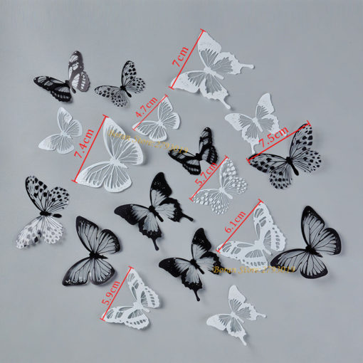 18pcs/lot 3d Effect Crystal Butterflies Wall StickerGadgetsHa6b010bdb66c4c57b904c72ec3874e91E