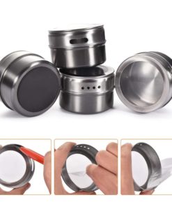 Magnetic Stainless Steel Spice ContainersGadgetsH442bab9784a846018b2c3d1295d120047