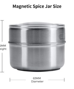 Magnetic Stainless Steel Spice ContainersGadgetsHb5fa68fd455f40f5a991dc862145a179s