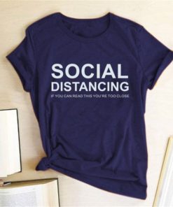 Social Distancing T-Shirts – Blacknavy-blue-1