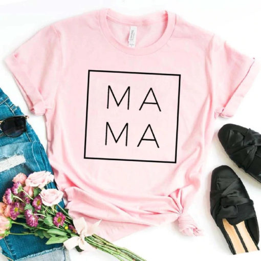 Mama Square Women T-ShirtsTopspink