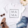 Mama Square Women T-ShirtsTopswhite