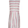 Sexy stripe Sleeveless Linen 2020 Women Jumpsuits Summer Casual Wide Leg Overalls Fashion Loose Playsuits Bohemian Strap Rompers