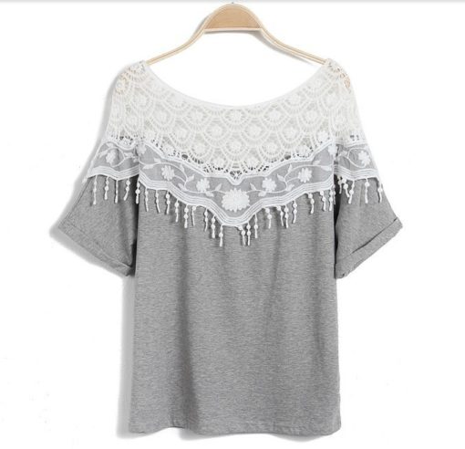 Crochet Batwing Sleeve T-shirtTopsHot-2018-New-Summer-Sweet-Lace-Blouses-Hand-Crocheted-Blouse-Hollow-Bat-Sleeve-Loose-Women-Shirts-1