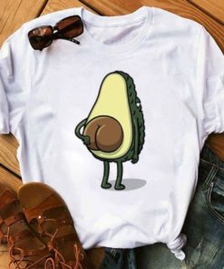 Avocado Female T-ShirtTopsKawaii-Cartoon-Avocado-Short-Sleeve-T-shirt-Women-Casual-Avocado-Graphic-Tops-Female-Tee-Summer-Women.jpg_448x448-3