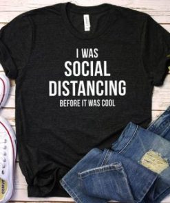 I Was Social Distancing Women’s T-ShirtTopsblack-1-2