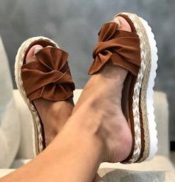 2020 Peep Toe SandalsShoesbrown-5