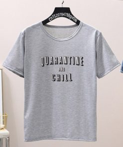 Women Quarantine T-ShirtsTopsgrey