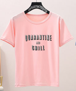 Women Quarantine T-ShirtsTopspink-2