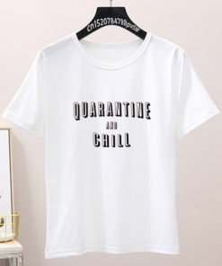 Women Quarantine T-ShirtsTopswhite-3