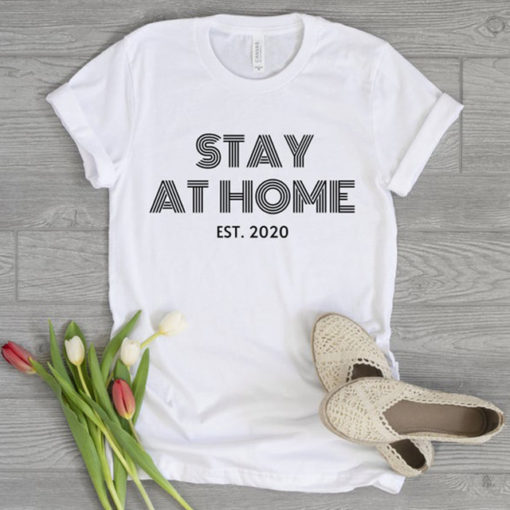 Stay At Home Women’s T-ShirtTopswhite-4