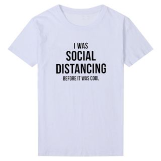I Was Social Distancing Women’s T-ShirtTopswhıte