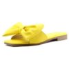Solid Butterfly SlippersShoesyellow-11