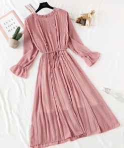 Casual Flare Sleeve Vintage DressDresses3-12