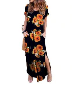 Plus Size Floral Maxi DressDresses3-9