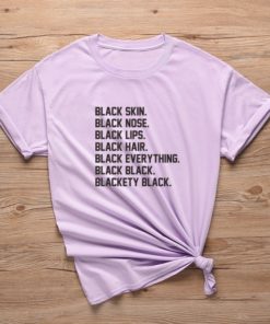 Black Quoted T ShirtTops4-19