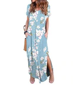 Plus Size Floral Maxi DressDresses4-8