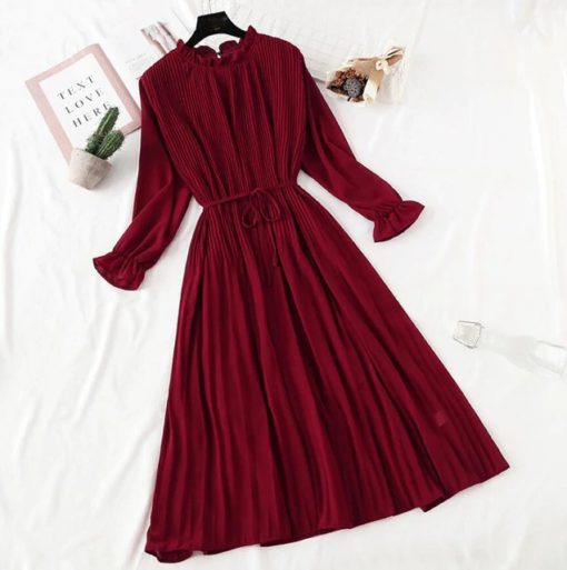Casual Flare Sleeve Vintage DressDresses6-9