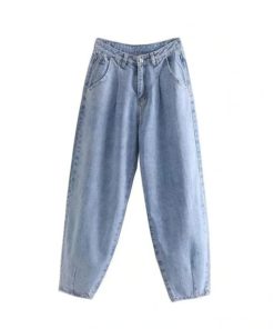 Streetwear High Waist Loose Slouchy JeansBottoms7-8