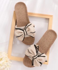 New Butterfly Slippers SandalsShoesBEIGE