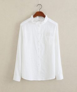 High Quality Women BlouseTopsFoxmertor-100-Cotton-Shirt-