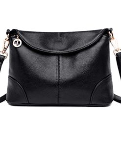 New Elegant Shoulder Bag for Women Leather Fashion Envelope Crossbody Bag With 2 Shoulder Straps Black Blue Purple Red