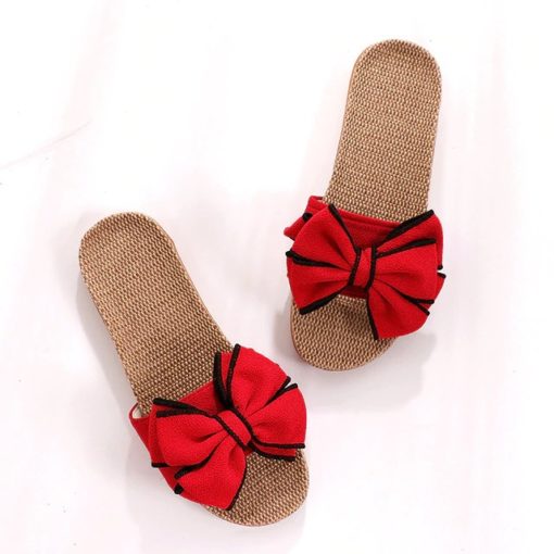 New Butterfly Slippers SandalsShoesRED-2
