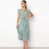 Summer Stripe Long DressDressesgreen-3