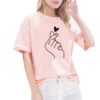 Love Heart T ShirtTopspink-love