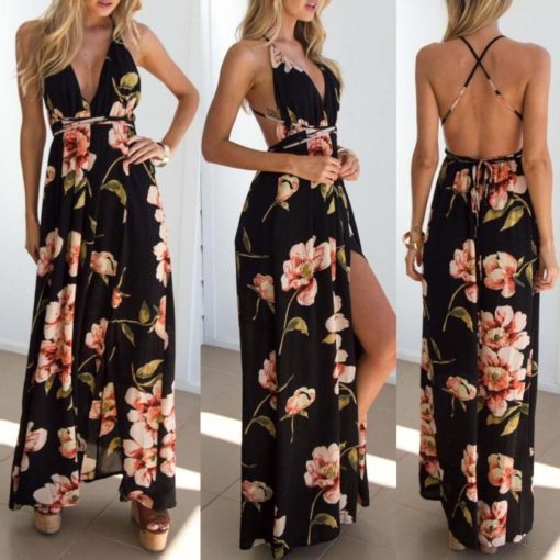 2020 New Floral Long Maxi DressDresses1-2