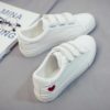 Cute Heart Printed Comfo White SneakerFlats1-28