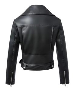 New Autumn Winter Black Leather JacketDresses2-19