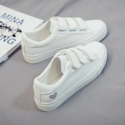 Cute Heart Printed Comfo White SneakerFlats2-29