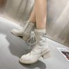 2020 Elegant Lace Up Ankle BootsBoots2020-Elegant-High-Heeled-Boots-W