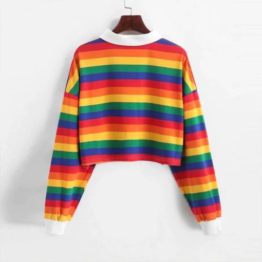 Striped Korean Style SweatshirtDresses3-28