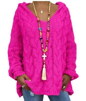Plus Size Pullover Knitted Warm SweaterDresses4-11