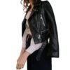 New Autumn Winter Black Leather JacketDresses4-15