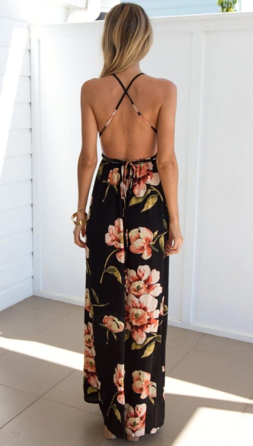 2020 New Floral Long Maxi DressDresses5-1