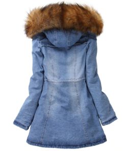 Thick Fur Collar Hooded Down JacketTopsWQ