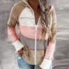 Zipper Knitted Patchwork Pullover SweaterDresses1-10
