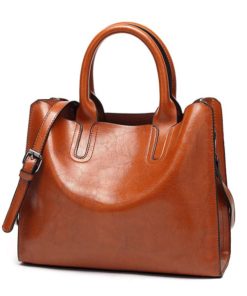 High Quality Casual Female Leather HandbagHandbags1-12