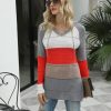 Hollow Contrast Knitted Hooded SweaterTops2020-autumn-and-winter-women-s-l-1