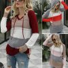 Hollow Contrast Knitted Hooded SweaterTops2020-autumn-and-winter-women-s-l-3