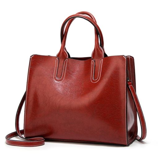 High Quality Casual Female Leather HandbagHandbags5-5