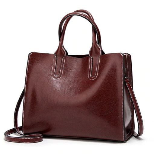 High Quality Casual Female Leather HandbagHandbags6-3